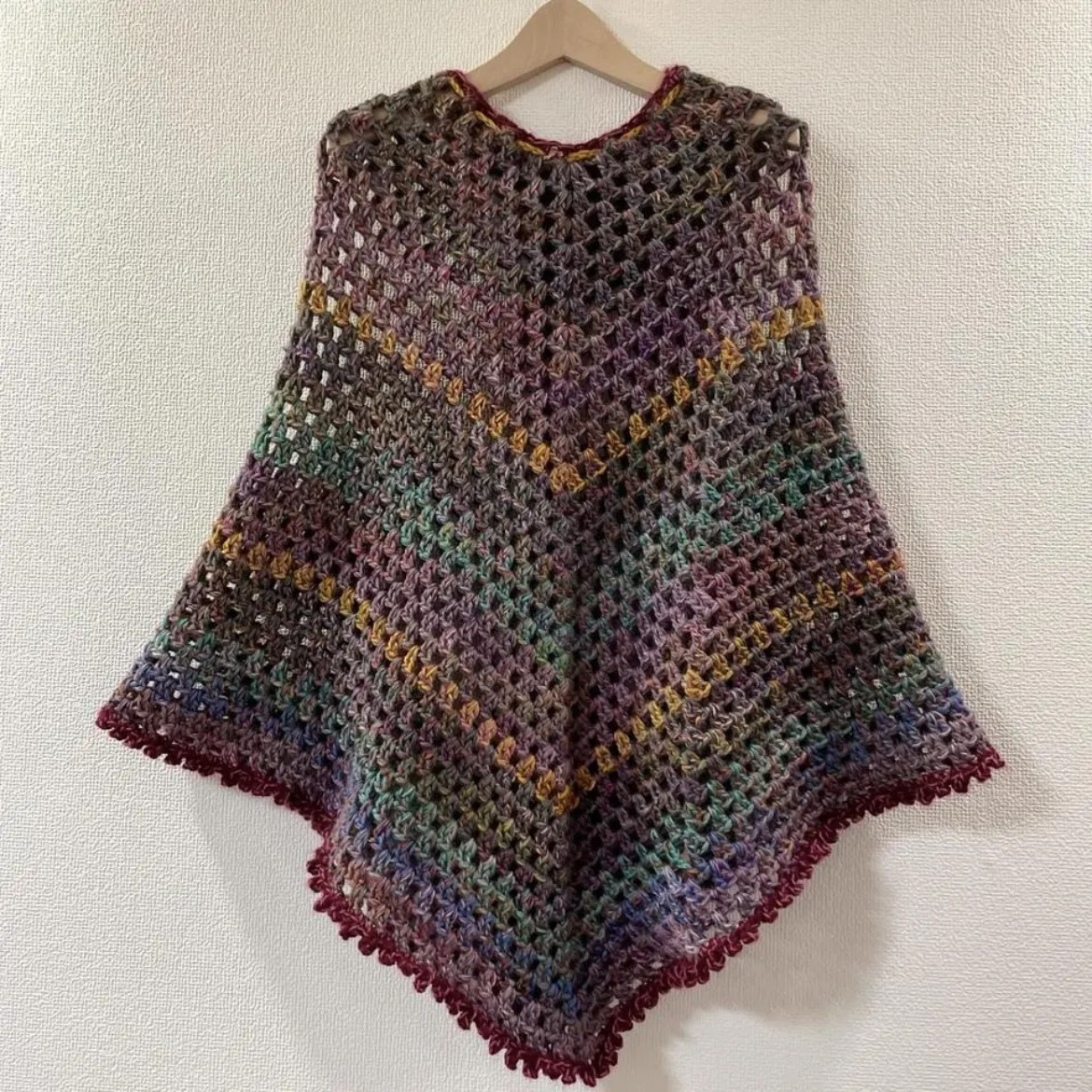 ⭐︎handmade⭐︎手編み　ポンチョ