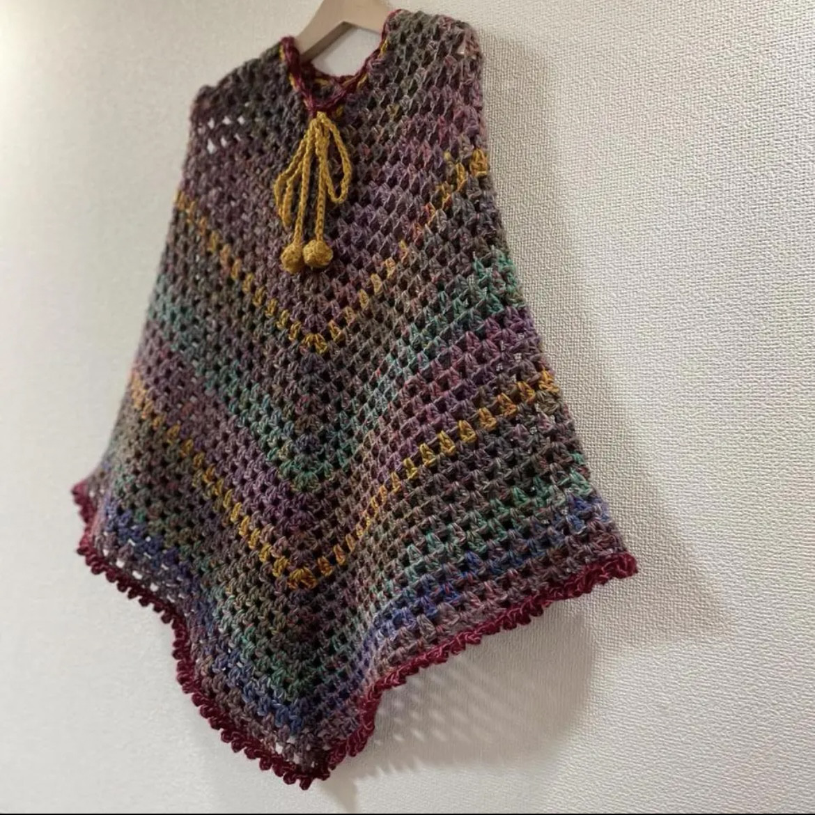 ⭐︎handmade⭐︎手編み　ポンチョ