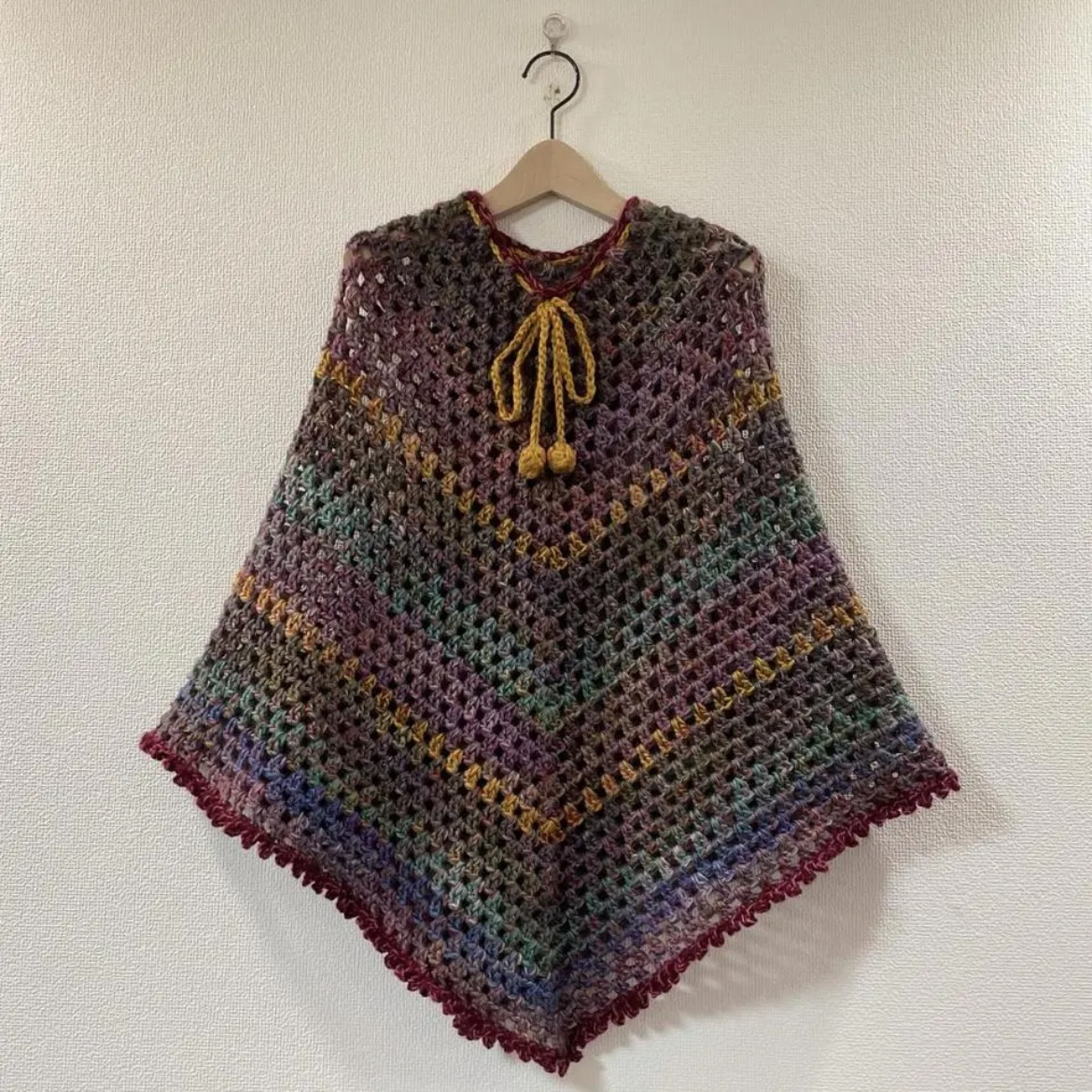 ⭐︎handmade⭐︎手編み　ポンチョ