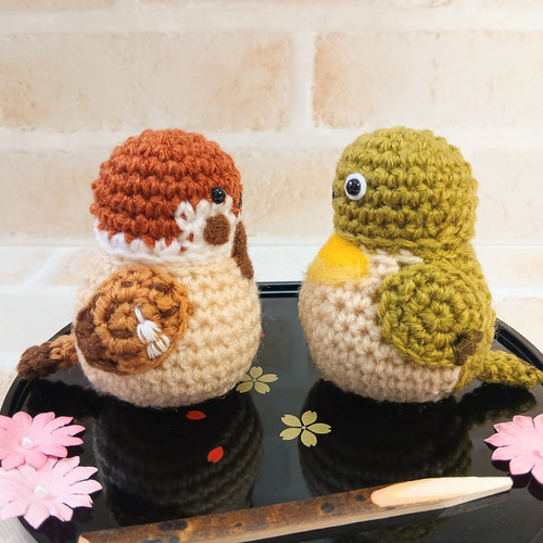 ◇◇リニューアル◇◇もちもちぽんぽん ことりまんじゅうあみぐるみ