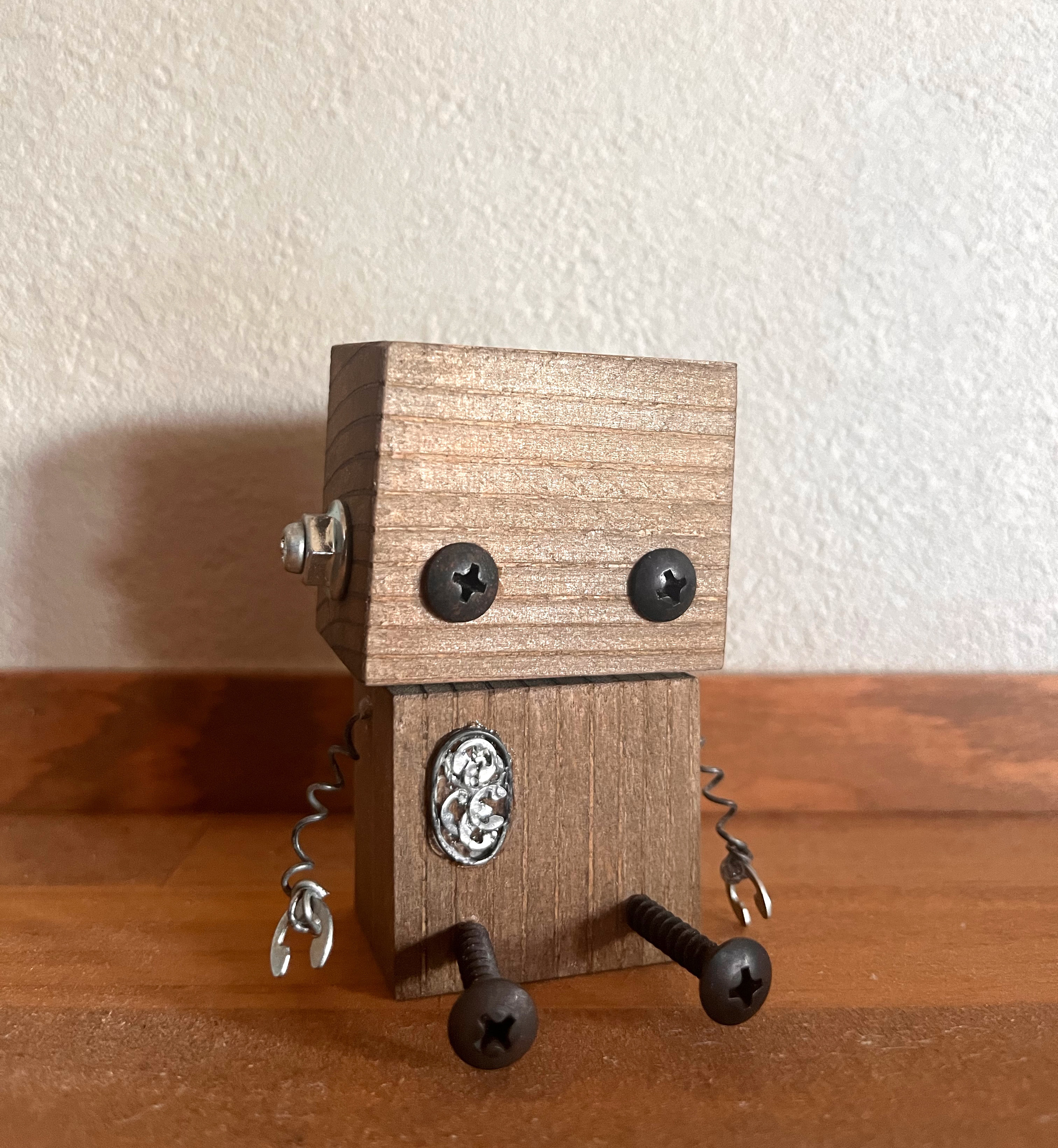 ロボット 模型 ボルト ナット ハンドメイド 手づくり 廃材 鉄製 ミニチュア ロボット 模型 ボルト ナット ハンドメイド 手づくり 廃材 鉄製