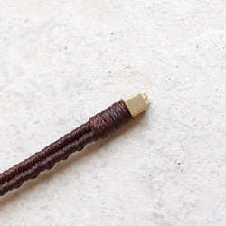 クリソコラとリバーストーンワイヤー天然石マクラメブレスレットmacb025エスニックアジアンエキゾチックなアクセサリー 11枚目の画像