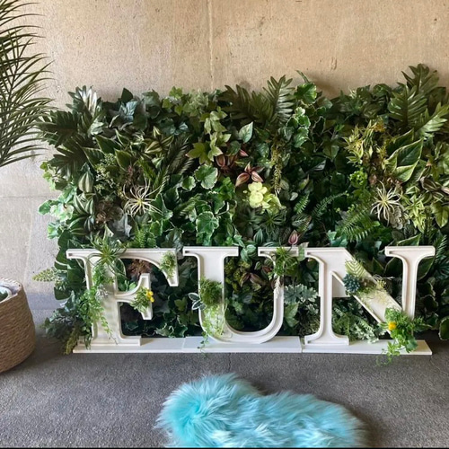 光触媒　人工観葉植物　ウォールグリーン　フェイクグリーン　アルファベット 光触媒 人工観葉植物 ウォールグリーン フェイクグリーン 壁掛け