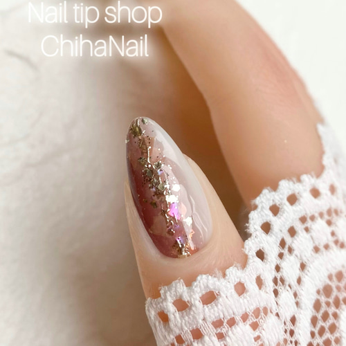 【現品】夏ネイル　ニュアンスネイル　ネイルチップ　個性派ネイル　大人ネイル d2568ac429f59b89c83cd5dbcc643e