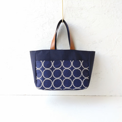ミナペルホネンタンバリン[navy]とネイビーキャンバス トート