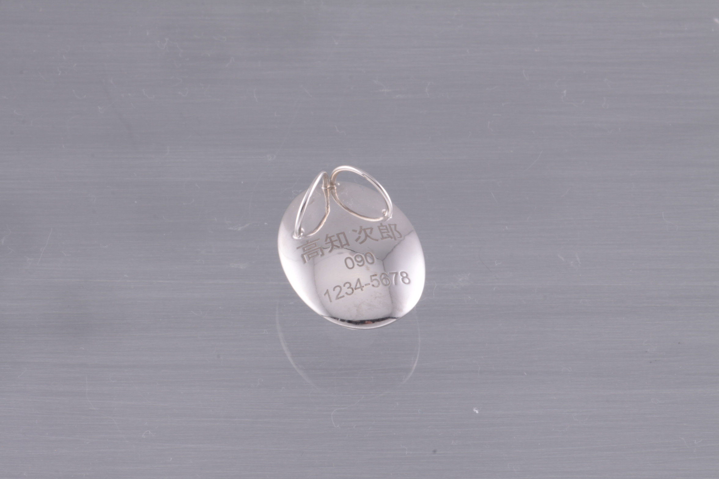 愛と安心を贈る宝石珊瑚ネームペンダント「優 ~YOU~」しずく型