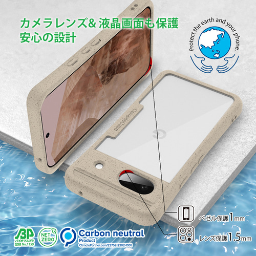 Pixel8a　ケース付き ミラー付き 小銭入れ付き スマホケース グーグル ピクセル