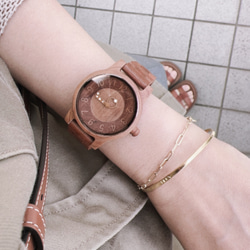 木製 腕時計 ナチュラル おしゃれ レディース 日本製ムーブメン 軽量　新デザイン！ 11枚目の画像