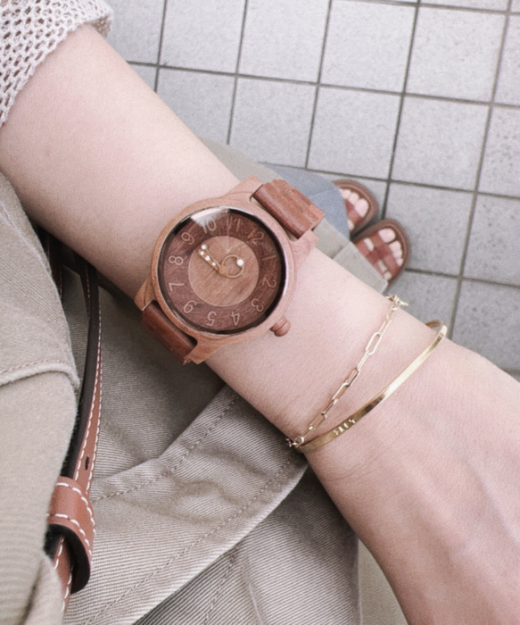 木製 腕時計 ナチュラル おしゃれ レディース 日本製ムーブメン 軽量　新デザイン！ 11枚目の画像