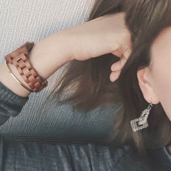 木製 腕時計 ナチュラル おしゃれ レディース 日本製ムーブメン 軽量　新デザイン！ 6枚目の画像