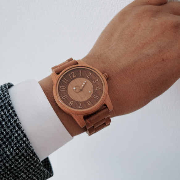 木製 腕時計 ナチュラル おしゃれ レディース 日本製ムーブメン 軽量　新デザイン！ 3枚目の画像