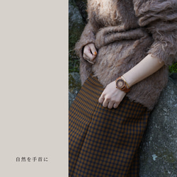 木製 腕時計 ナチュラル おしゃれ レディース 日本製ムーブメン 軽量　新デザイン！ 9枚目の画像