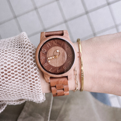 木製 腕時計 ナチュラル おしゃれ レディース 日本製ムーブメン 軽量　新デザイン！ 7枚目の画像