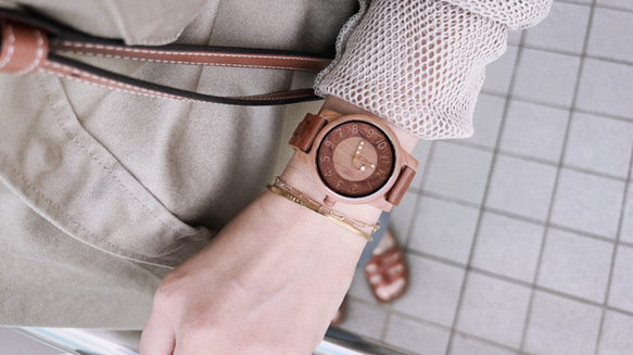 木製 腕時計 ナチュラル おしゃれ レディース 日本製ムーブメン 軽量　新デザイン！ 13枚目の画像