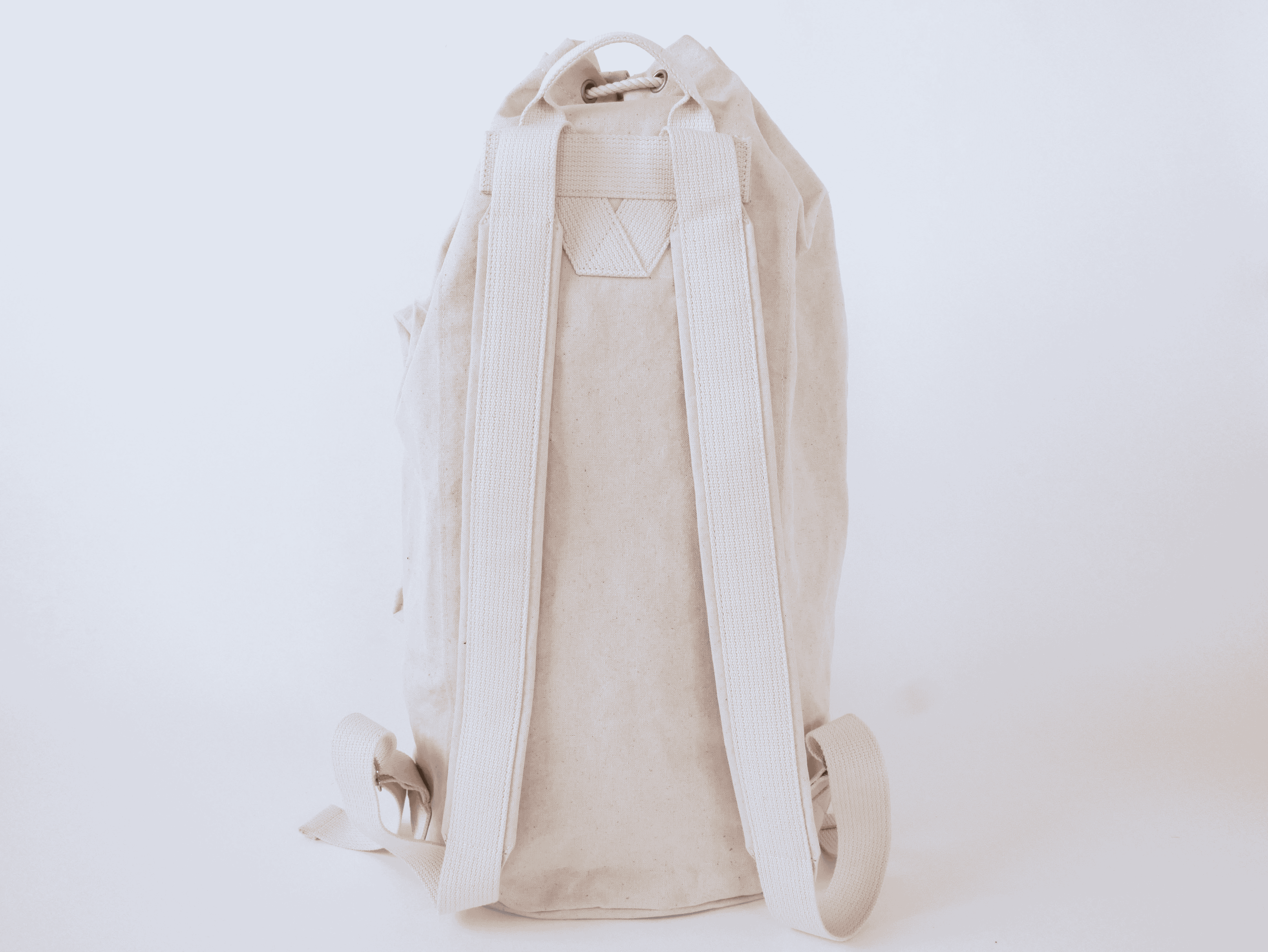 【ダッフルバッグ】バックパック　帆布キャンバス　エクリュ