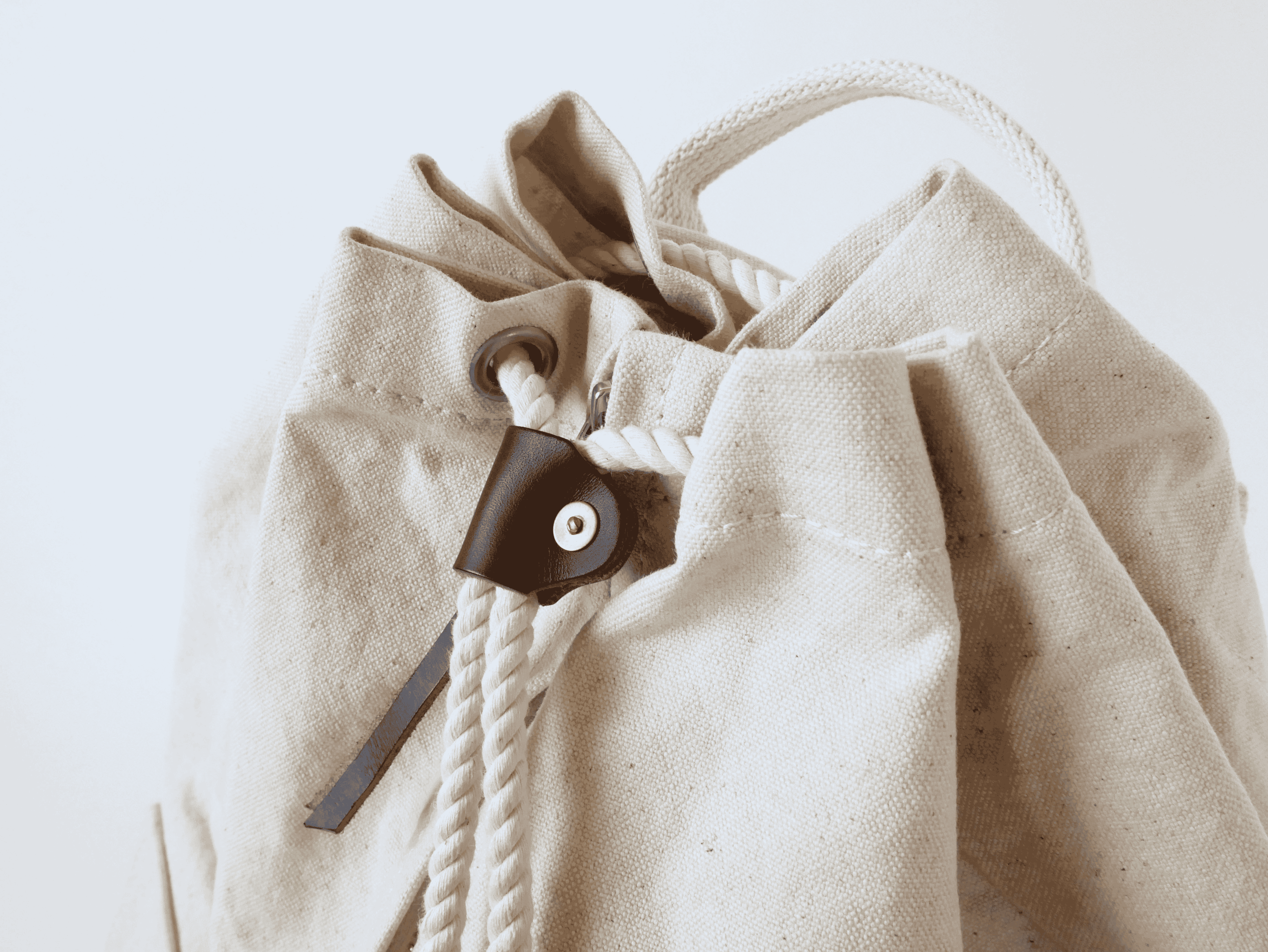 【ダッフルバッグ】バックパック　帆布キャンバス　エクリュ