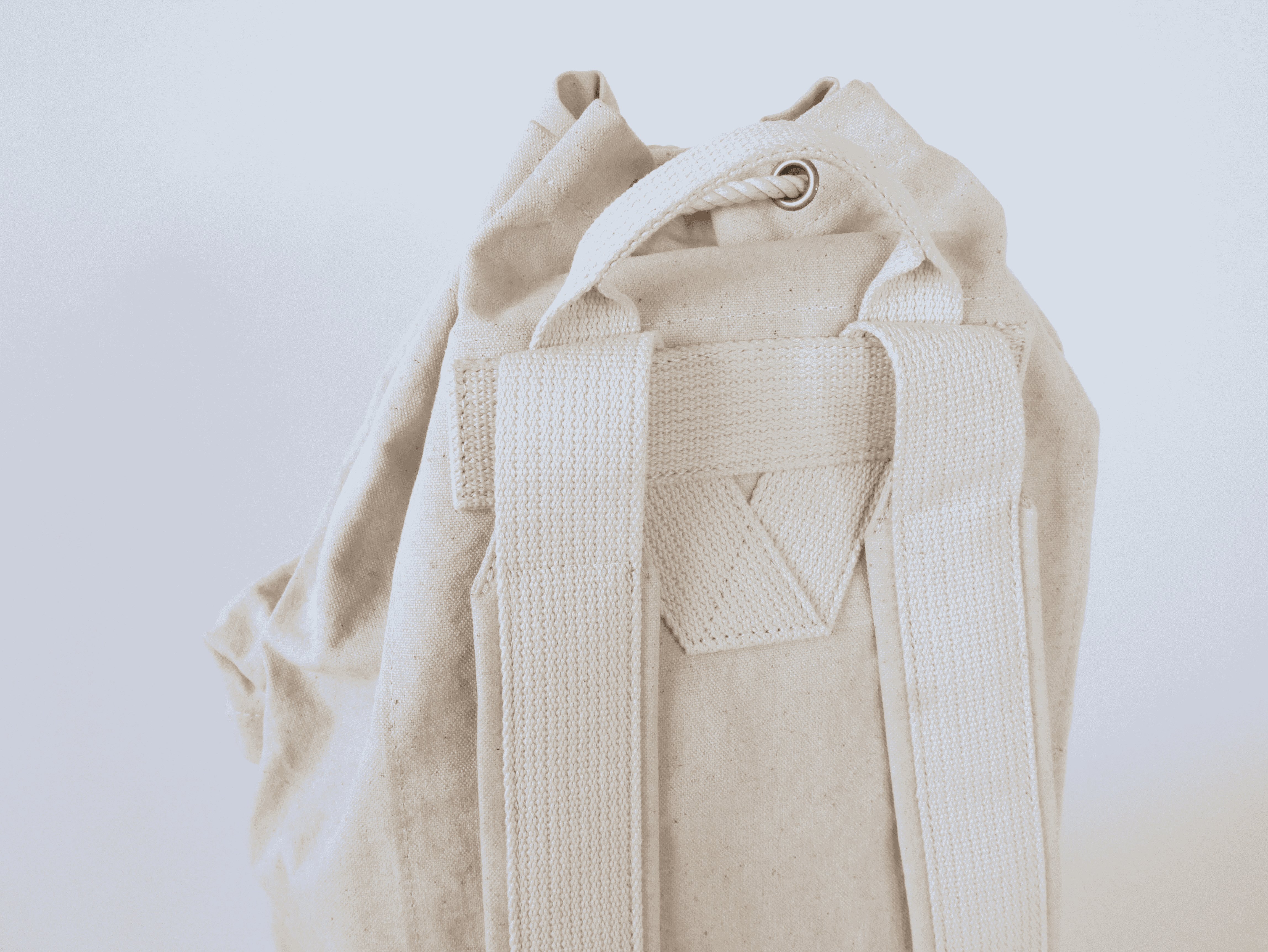 【ダッフルバッグ】バックパック　帆布キャンバス　エクリュ