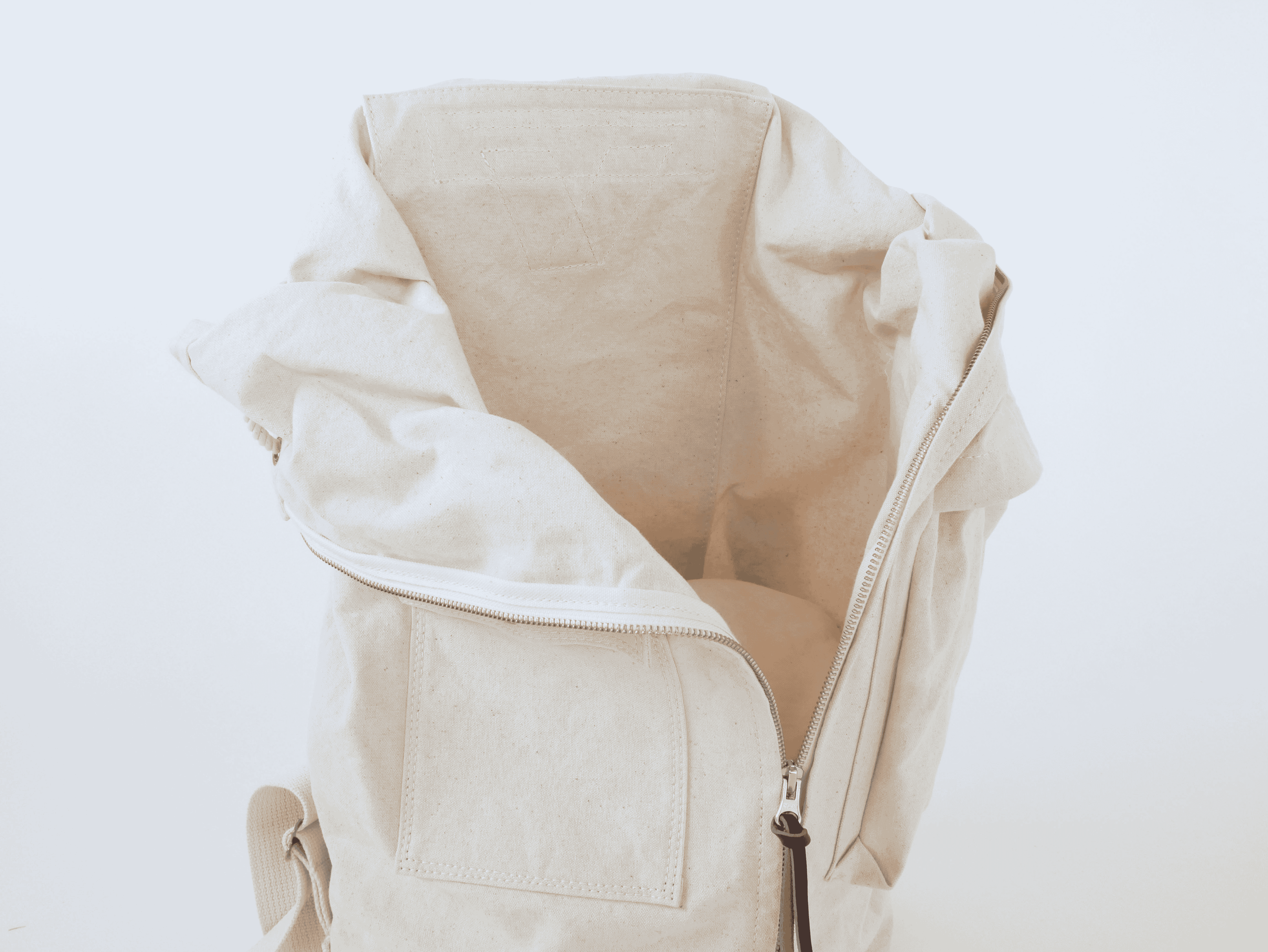 【ダッフルバッグ】バックパック　帆布キャンバス　エクリュ