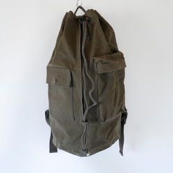 ダッフルバッグ】バックパック 帆布キャンバス オリーブ リュック
