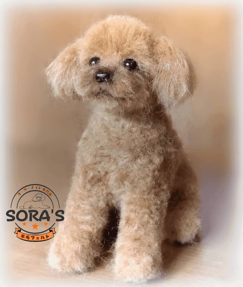 羊毛フェルト＃犬　リアルで可愛い　愛犬さん　オーダー制作・わんちゃん　ロングコートチワワ