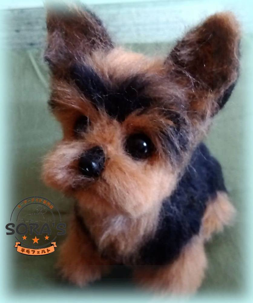 羊毛フェルト＃犬　リアルで可愛い　愛犬さん　オーダー制作・わんちゃん　ロングコートチワワ