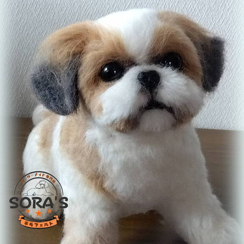 ハンドメイド　羊毛フェルト犬たち ハマナカ 羊毛フェルトキット 小さなお友達 いぬたち - けいとの