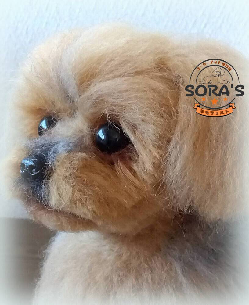 羊毛フェルト＃犬　リアルで可愛い　愛犬さん　オーダー制作・わんちゃん　ロングコートチワワ