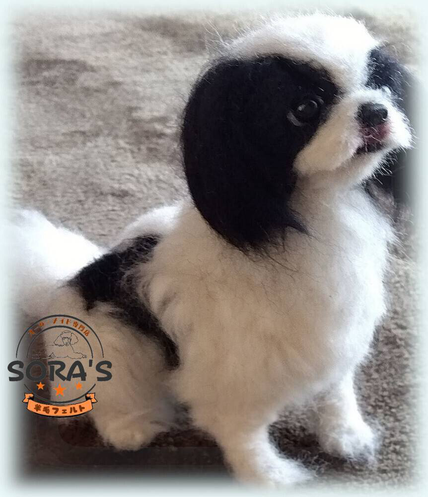 羊毛フェルト＃犬　リアルで可愛い　愛犬さん　オーダー制作・わんちゃん　ロングコートチワワ