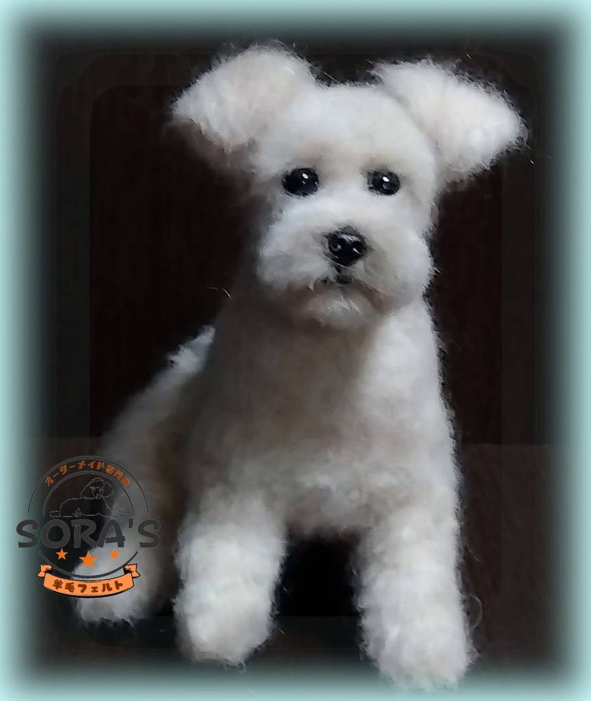 羊毛フェルト＃犬　リアルで可愛い　愛犬さん　オーダー制作・わんちゃん　ロングコートチワワ