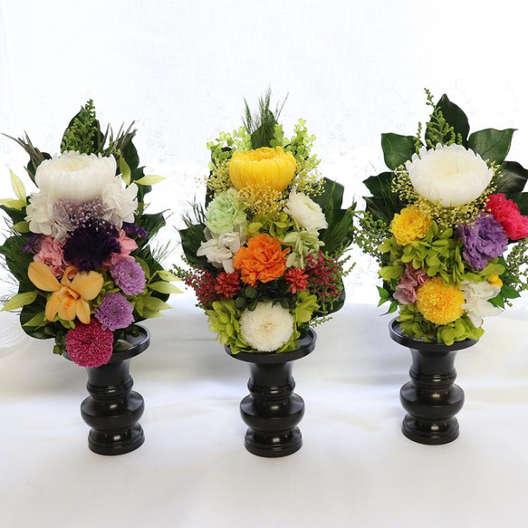 プリザーブドフラワー 仏花 花器なし 「雅」 器なし お供え お悔やみ