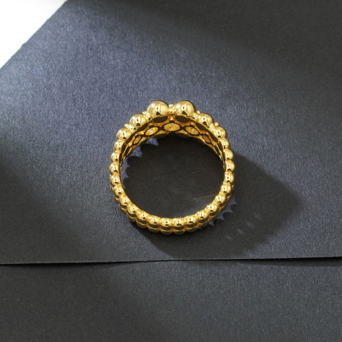 ブツブツ石入りエタニティリング 即発送可 20240624-29 指輪・リング  