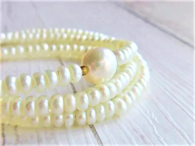 【A91】　ネックレス　本真珠　淡水パール　6月誕生石　天然石　天然石ビーズネックレス