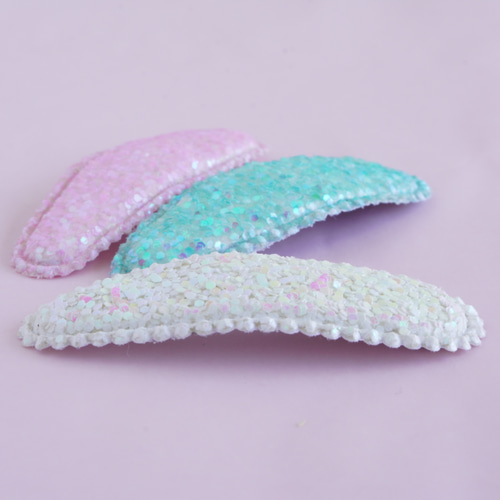 6個】パッチンピン キラキラカバー 5cm 3色 6個入り ヘアピン