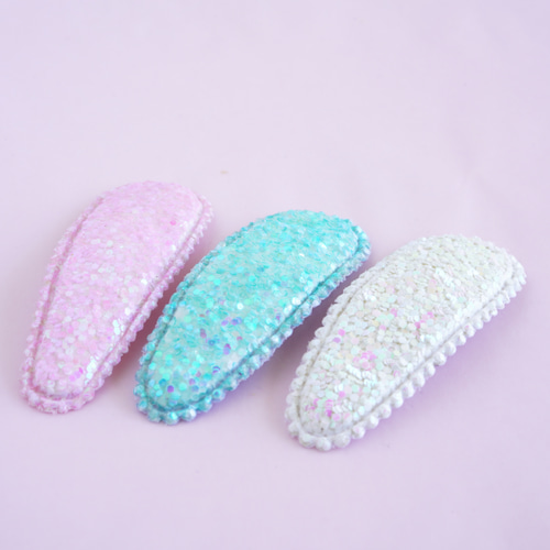 6個】パッチンピン キラキラカバー 5cm 3色 6個入り ヘアピン 6個】パッチンピン キラキラカバー 5cm 3色 6個入り ヘアピン