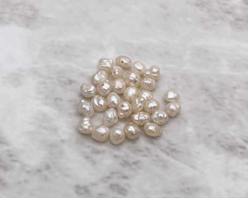2mm 無核ケシ バロック 淡水パール 超極小 真珠 小粒 10粒 ルース
