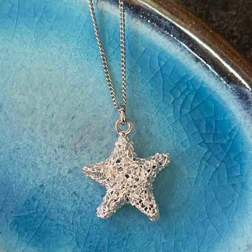 純銀】シルバーネックレス「星の煌めき」スター 星形 ネックレス