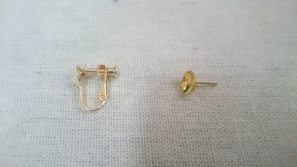 ミニサイズ♡雨上がりの紫陽花ピアス/イヤリング　/浴衣/着物/和装小物/あじさい/青色/滴/スタッド型 7枚目の画像