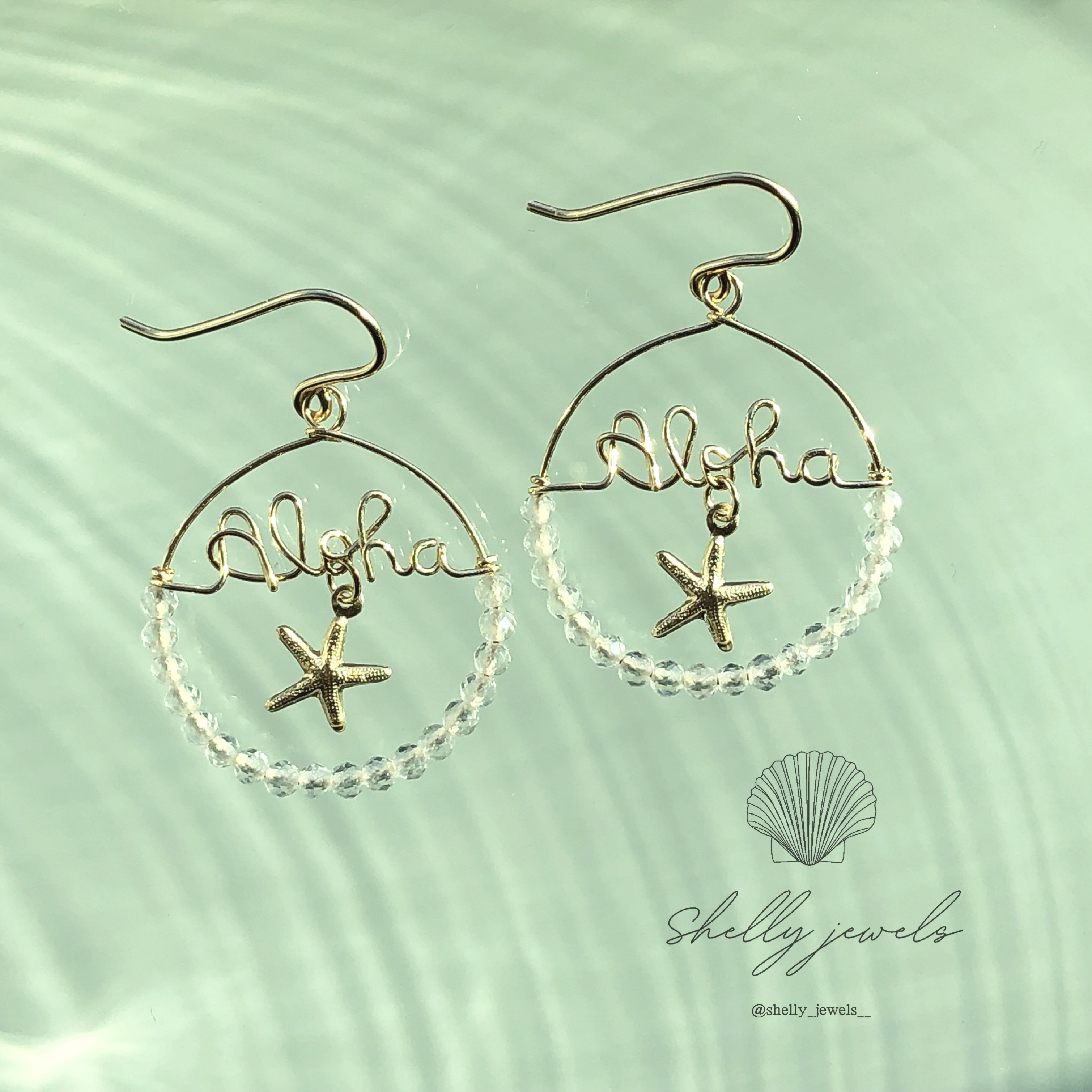 オーダーピアス ナチュラルストーン 名前入り 名入れ 文字入れ 名前入りギフト オーダーメイド 誕生石 天然石 キラキラ