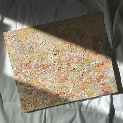 幸運の花畑 抽象画テクスチャーアート 絵画 Shion atelier 通販