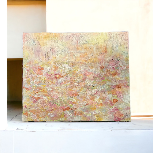 幸運の花畑 抽象画テクスチャーアート 絵画 Shion atelier 通販