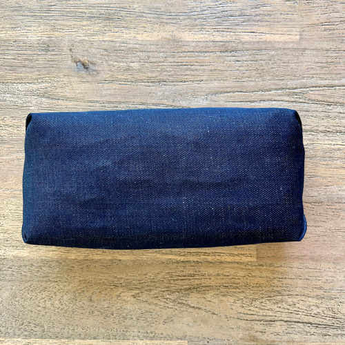 デニムティッシュケース★②即購入禁止 デニム ホワイトステッチ ソフトパック用 ティッシュカバー 置き
