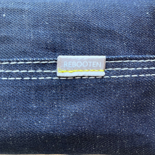 デニム ホワイトステッチ ソフトパック用 ティッシュカバー 置き型