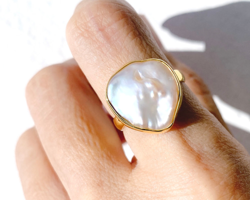 残りわずか】セットリング 13号 ウェーブ フォークリング パール 3本セット | リング,セットリング,3本セット | Mignon de  Bijoux ONLINE SHOP