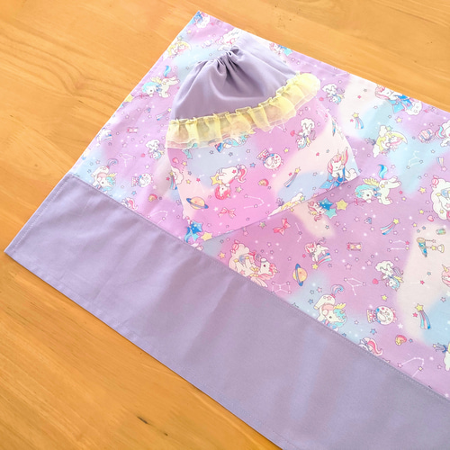 給食セット♡星座ユニコーンの給食袋＆ランチョンマット (40☓60