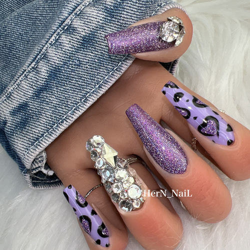 ネイルチップ プルメリア ギャルネイル 派手ネイル ネイルチップ