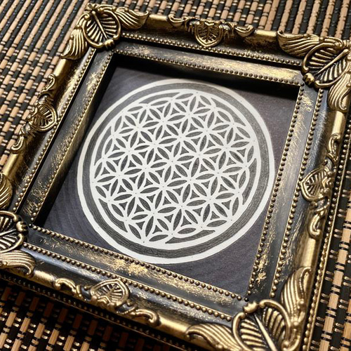 神聖幾何学アート【ブルームーンに抱かれて２】 神聖幾何学アート【ブルームーンに抱かれて2】 絵画 kitatik
