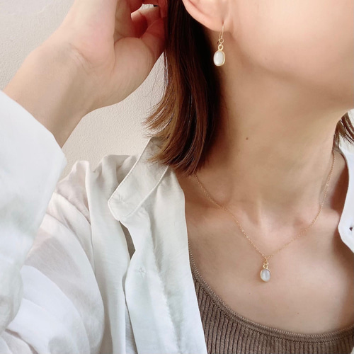 margo morrison 天然石 パープル ネックレス イヤリング セット ネックレス イヤリング セット | Jewelry Studio PLUSTER公式サイト