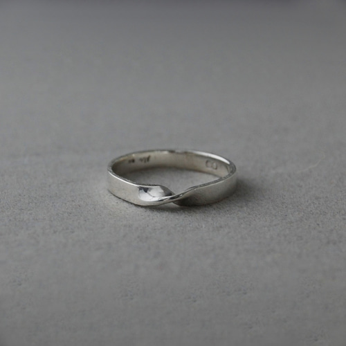 SV925 メビウスの輪 インフィニティ 刻印 ペアにおすすめ シルバー 