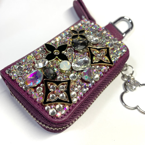 ★ iQOSケース デコ black×pink チャーム付き 【99】 ☆ iQOSケース デコ black×pink チャーム付き 【99】 ☆ iQOS