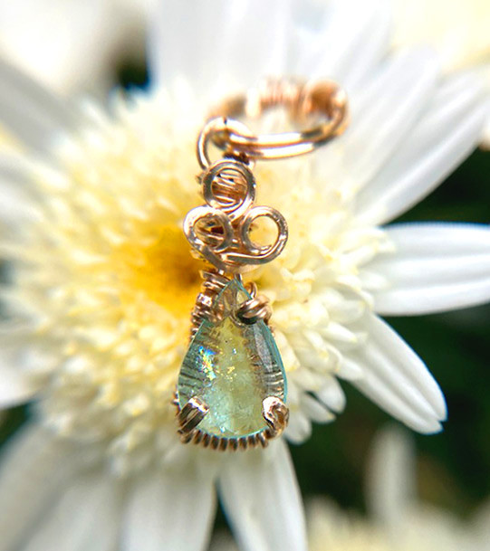 パライバトルマリン ペンダントトップ 0.40ct 14kgf＊